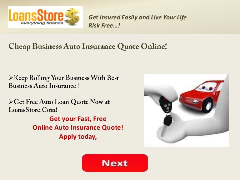 Business car insurance quote